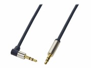LOGILINK CA11100 LOGILINK - Kabel audio 3,5 m/m 90 degrees 1m niebieski LOGILINK