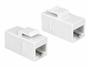 DELOCK 86379 Delock Moduł Keystone z gniazdem RJ45 > gniazdo RJ45 Cat.6 UTP, biały DELOCK