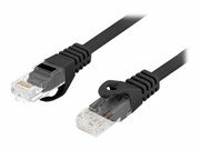 LANBERG Patchcord kat.6 UTP LSZH CU 0.5m czarny Fluke passed LANBERG