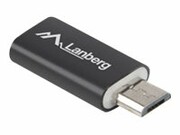 LANBERG AD-UC-UM-01 Lanberg Adapter USB TYPE-C(F)-MICRO-B(M) 2.0 Czarny LANBERG