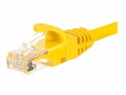 NETRACK BZPAT025UY Netrack patchcord RJ45, osłonka zalewana, kat 5e UTP, 0.25m zółty NETRACK