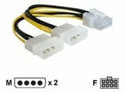 DELOCK 82397 Delock kabel rozdz. zasil 2xHDD/1xpci expr. 8pin DELOCK