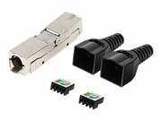 LANBERG 2x RJ-45 FTP cat 6 plug 8P8C tool-less adapter LANBERG