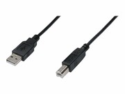 ASM AK-300102-018-S ASSMANN Kabel połączeniowy USB 2.0 HighSpeed Typ USB A/USB B M/M czarny 1,8m DIGITUS