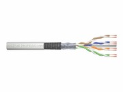 DIGITUS CAT 6 SF-UTP patch cable raw length 305 m paper box AWG 26/7 LSZH simplex color grey DIGITUS