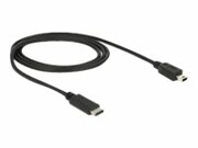 DELOCK 83603 Delock Kabel USB Type-C 2.0 (M) -> USB 2.0 typu Mini-B (M) 1m czarny DELOCK