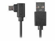 LANBERG CA-USBM-13CC-0018-BK Lanberg kabel USB Micro-B(M)->A(M) 2.0 Kątowy Lewo/Prawo Easy-USB 1.8m Czarny LANBERG