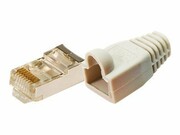 LOGILINK MP0011 LOGILINK - Wtyki RJ45 FTP kat.5e z osłonką - szare 100szt. LOGILINK