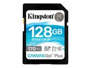 KINGSTON 128GB SDXC Canvas Go Plus 170R C10 UHS-I U3 V30 KINGSTON