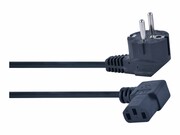 GEMBIRD PC-186A-VDE Gembird kabel zasilający komputerowy, kątowy Euro/IEC C13 1,8m VDE GEMBIRD