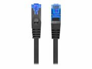 LANBERG Patchcord Cat.6A S/FTP LSZH CCA 0.25m black LANBERG