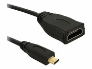 QOLTEC 50399 Qoltec Kabel Micro HDMI D Męski / HDMI A Żeński v1.4 0,2m QOLTEC