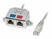 LANBERG AD-0026-S Lanberg adapter rozdzielacz Lan RJ45/2x RJ45 FTP LANBERG