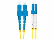 LANBERG fiber optic patchcord SM SC/UPC-LC/UPC duplex 2m LSZH g657a1 3.0mm yellow LANBERG