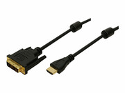 LOGILINK CH0004 LOGILINK - Kabel HDMI do DVI-D, dł. 2m LOGILINK