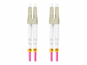 LANBERG fiber optic patchcord MM LC/UPC-LC/UPC duplex 5m LSZH om4 50/125 3.0mm violet LANBERG