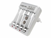 LOGILINK PA0168 LOGILINK - Ładowarka do akumulatorów Ni-MH / Ni-Cd AA / AAA / 9V LOGILINK