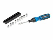 LANBERG toolkit ratchet screwdriver with extension bar 9 sockets 6 bits LANBERG