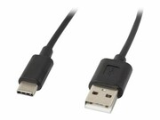LANBERG CA-USBO-10CC-0018-BK Lanberg kabel USB 2.0 Type-C(M)-AM 1.8m czarny LANBERG