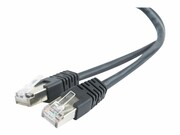 GEMBIRD patchcord RJ45 osłonka zalewana kat 5e FTP 0.5m czarny GEMBIRD