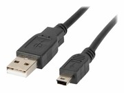 LANBERG CA-USBK-11CC-0018-BK Lanberg kabel USB 2.0 mini AM-BM5P ferryt 1.8m LANBERG