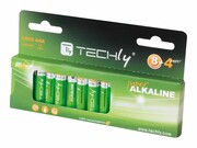 TECHLY Baterie alkaliczne 1.5V AAA LR03 12 sztuk TECHLY