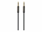 GEMBIRD CCAP-444-1M Gembird elastyczny kabel stereo minijack-minijack M/M 1m GEMBIRD