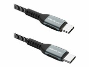 QOLTEC 52357 USB 2.0 type C Cable USB 2.0 type C 100W QC 3.0 PD 1m Black QOLTEC