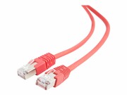 GEMBIRD patchcord RJ45 osłonka zalewana kat 5e FTP 1m czerwony GEMBIRD