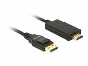 DELOCK 85316 Delock kabel Displayport 1.2 (M) - HDMI-A (M) pasywny 1m czarny DELOCK