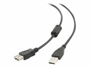 GEMBIRD CCF-USB2-AMAF-15 Gembird AM-AF kabel, przedłużacz USB 2.0 4.5M FERRYT GEMBIRD