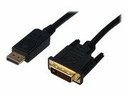 ASM AK-340301-030-S ASSMANN Kabel Displayport 1.1a z zatrzaskiem Typ DP/DVI-D (24+1) M/M czarny 3m DIGITUS