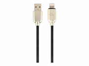 GEMBIRD CC-USB2R-AMLM-1M Gembird Kabel Premium USB do 8-pin (metalowe wtyki, kabel gumowany) 1m, czarny GEMBIRD