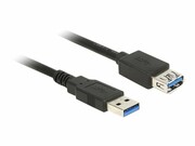 DELOCK 85053 Delock Kabel Przedłużacz USB 3.0 AM-AF, 0.5m, czarny DELOCK
