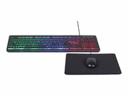 GEMBIRD 3-in-1 backlight desktop set black US layout GEMBIRD