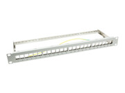 LOGILINK NK4041 LOGILINK- Patchpanel Keystone 24-portowy, ekranowany, szary LOGILINK