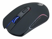 GEMBIRD MUSGW-6BL-01 Firebolt 6-przyciskowa bezprzewodowa mysz gamingowa z podświetleniem RGB czarna GEMBIRD