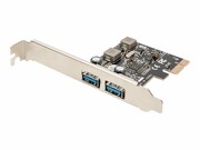 DIGITUS USB PCI Express Add-On card USB3.0 2-port A/F 1x LP bracket NEC UPD720202 DIGITUS