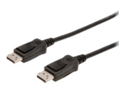 ASM AK-340103-020-S Kabel DisplayPort z zatrzaskami 1080p 60Hz FHD Typ DP/DP M/M czarny 2m DIGITUS