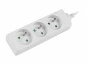 LANBERG PS0-03E-0150-W Lanberg listwa zasilająca 1.5M BIAŁA 3X 230V PL KABEL WYKONANY Z PEŁNEJ MIEDZI LANBERG