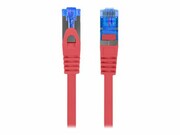 LANBERG Patchcord Cat.6A S/FTP LSZH CCA 0.25m red LANBERG