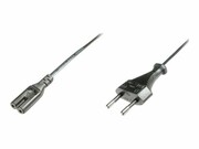 ASM AK-440114-012-S Assmann Kabel połączeniowy zasilający Typ Euro (CEE 7/16)/IEC C7,M/Ż czarny 1,2m DIGITUS