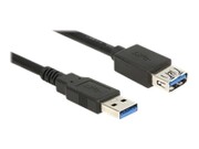 DELOCK 85055 Delock Kabel Przedłużacz USB 3.0 AM-AF, 1.5m, czarny DELOCK