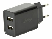 GEMBIRD EG-U2C2A-03-BK 2-port universal USB charger 2.1 A black GEMBIRD