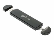 MANHATTAN M.2 NVMe and SATA SSD USB Enclosure USB-C 3.2 Gen 2 and A Male Connection For 2230/2242/2260/2280 SSDs with M Key/B+M Key MANHATTAN