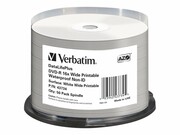 VERBATIM 43734 Verbatim DVD-Rspindle 50 4.7GB 16x do nadruku wide glossy VERBATIM