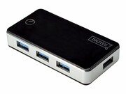 DIGITUS 40x USB3.0 Hub 4-port 4xUSB A/F incl. ext. power supply 5V 3.5A and cable 1.2m USB2.0 compatible DIGITUS
