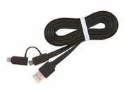 GEMBIRD CC-USB2-AMLM2-1M Gembird kabel USB do 8-pin/Micro ładowanie transmisja (Iphone 5/6/7/8/X) 1m GEMBIRD
