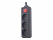 ENERGENIE EG-PSU3F-01 Energenie listwa zasilająca do UPS C14, (3 gniazda) 0.6m, czarna z wyłącznikiem ENERGENIE (BY GEMBIRD)