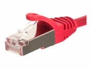 NETRACK BZPAT1FR Netrack patchcord RJ45, osłonka zalewana, kat. 5e FTP, 1m czerwony NETRACK